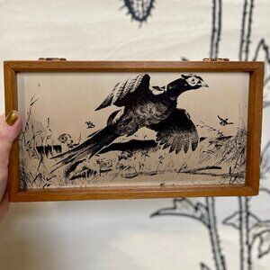 Mid-Century/ 70s Unisex Wooden Jewelry Box